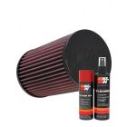 K&N Air Filter KA-7512 + Aerosol Recharge Kit