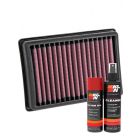 K&N Air Filter MG-1315 + Aerosol Recharge Kit