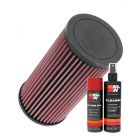 K&N Air Filter PL-1014 + Aerosol Recharge Kit