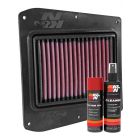 K&N Air Filter PL-1115 + Aerosol Recharge Kit
