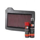 K&N Air Filter PL-1500 + Aerosol Recharge Kit