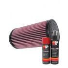 K&N Air Filter PL-2417 + Aerosol Recharge Kit