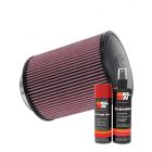 K&N Air Filter RD-1460 + Aerosol Recharge Kit