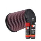 K&N Air Filter RF-1015 + Aerosol Recharge Kit