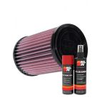 K&N Air Filter RO-4118 + Aerosol Recharge Kit