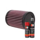 K&N Air Filter RU-0360 + Aerosol Recharge Kit