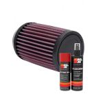 K&N Air Filter RU-0810 + Aerosol Recharge Kit