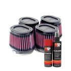 K&N Air Filter RU-0984 + Aerosol Recharge Kit