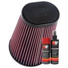K&N Air Filter RU-1021 + Aerosol Recharge Kit