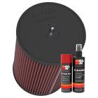 K&N Air Filter RU-1026 + Aerosol Recharge Kit