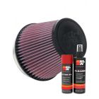 K&N Air Filter RU-1036 + Aerosol Recharge Kit