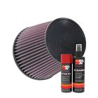 K&N Air Filter RU-1037 + Aerosol Recharge Kit