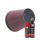 K&N Air Filter RU-1044 + Aerosol Recharge Kit