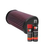 K&N Air Filter RU-1390 + Aerosol Recharge Kit