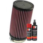 K&N Air Filter RU-1480 + Aerosol Recharge Kit