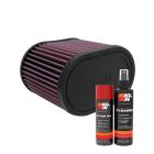 K&N Air Filter RU-1500 + Aerosol Recharge Kit