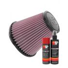 K&N Air Filter RU-1637 + Aerosol Recharge Kit