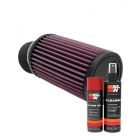 K&N Air Filter RU-1770 + Aerosol Recharge Kit