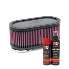 K&N Air Filter RU-2970 + Aerosol Recharge Kit