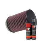 K&N Air Filter RU-3020 + Aerosol Recharge Kit