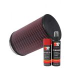 K&N Air Filter RU-3040 + Aerosol Recharge Kit