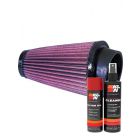 K&N Air Filter RU-3120 + Aerosol Recharge Kit