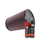 K&N Air Filter RU-3220 + Aerosol Recharge Kit