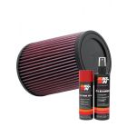 K&N Air Filter RU-3530 + Aerosol Recharge Kit