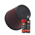 K&N Air Filter RU-3580 + Aerosol Recharge Kit
