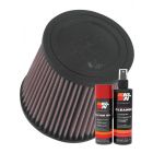K&N Air Filter RU-3600 + Aerosol Recharge Kit