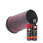 K&N Air Filter RU-3690 + Aerosol Recharge Kit