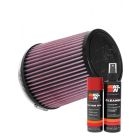 K&N Air Filter RU-4550 + Aerosol Recharge Kit