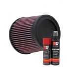 K&N Air Filter RU-4950 + Aerosol Recharge Kit