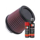 K&N Air Filter RU-4990 + Aerosol Recharge Kit