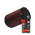K&N Air Filter RU-5045 + Aerosol Recharge Kit