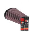 K&N Air Filter RU-5063 + Aerosol Recharge Kit