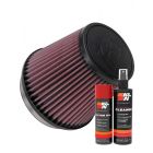 K&N Air Filter RU-5147 + Aerosol Recharge Kit