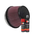 K&N Air Filter RU-5163 + Aerosol Recharge Kit