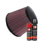 K&N Air Filter RU-5179 + Aerosol Recharge Kit