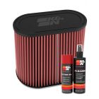 K&N Air Filter RU-6104 + Aerosol Recharge Kit