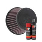 K&N Air Filter RU-8100 + Aerosol Recharge Kit