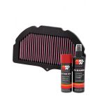 K&N Air Filter SU-1005 + Aerosol Recharge Kit