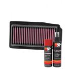K&N Air Filter SU-2513 + Aerosol Recharge Kit