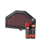 K&N Air Filter SU-7504 + Aerosol Recharge Kit