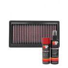 K&N Air Filter TB-1219 + Aerosol Recharge Kit
