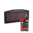 K&N Air Filter TB-7617 + Aerosol Recharge Kit