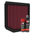 K&N Air Filter TB-9020 + Aerosol Recharge Kit
