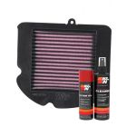 K&N Air Filter YA-0116 + Aerosol Recharge Kit