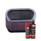 K&N Air Filter YA-1098 + Aerosol Recharge Kit