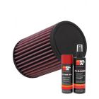 K&N Air Filter YA-1308 + Aerosol Recharge Kit